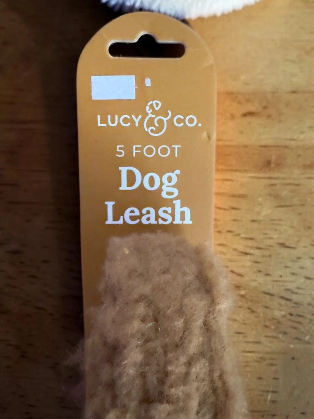Lucy & Co Teddy Dog Collar & Leash Set Brown Large NWT